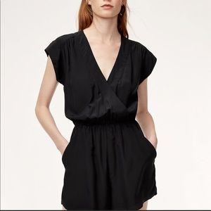 Aritzia Babaton Corbett Romper in Blue